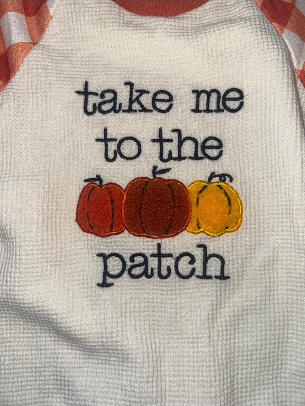 Thanksgiving Turkey Mix One-Piece Footies - Brown, Cream, Orange - Picture 6 of 11